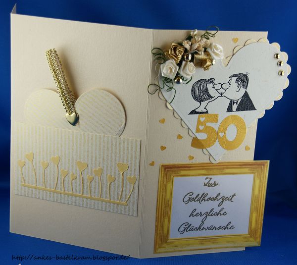 Ankes Bastelkram: Goldene Hochzeit