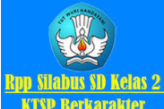 RPP SD/MI Kelas 2 KTSP Semester 1 dan 2 Tahun Ajaran 2018/2019