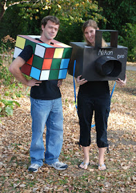 Rubik's cube Nikon camera cardboard costume