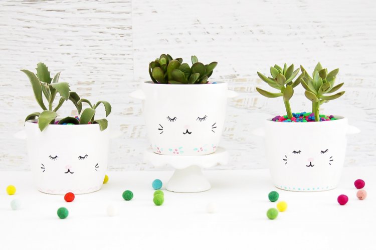 DIY - 7 Ideias de presentes para sua melhor amiga: Vasos decorados