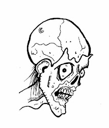 zombie face halloween cartoon sketch comics