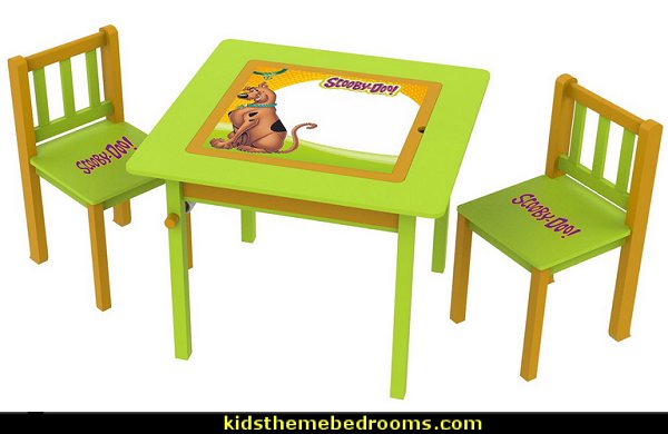 Scooby Doo Kids' 3 Piece Square Table and Chair Set Scooby Doo Kids' 3 Piece Square Table and Chair Set