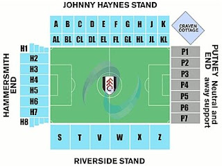 Craven Cottage Stadium seating chart