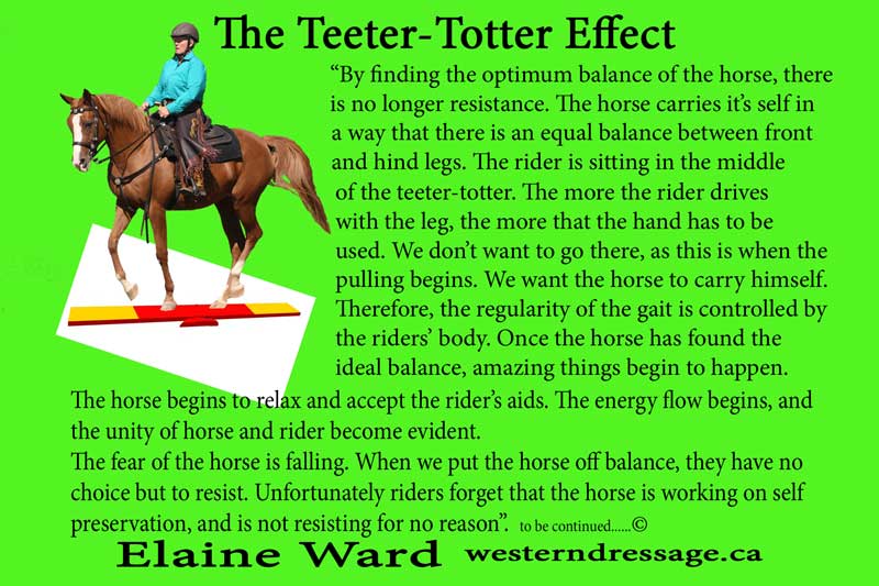 Elaine Ward Western Dressage The TeeterTooter Effect