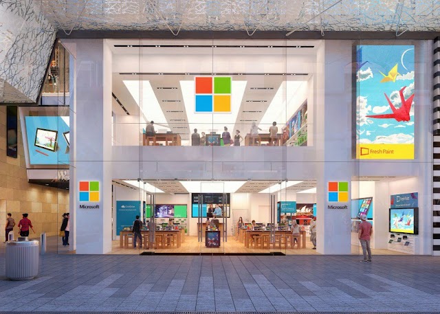 Microsoft celebrate the opening of the first international flagship store at Sydney