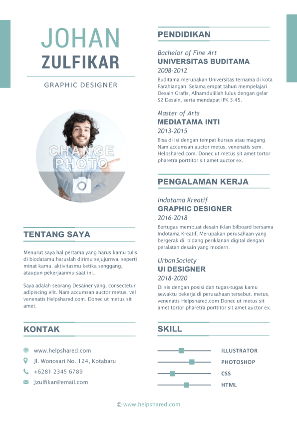 contoh-cv-lamaran-kerja-casual-curriculum-vitae Contoh CV Lamaran Kerja Casual Curriculum Vitae
