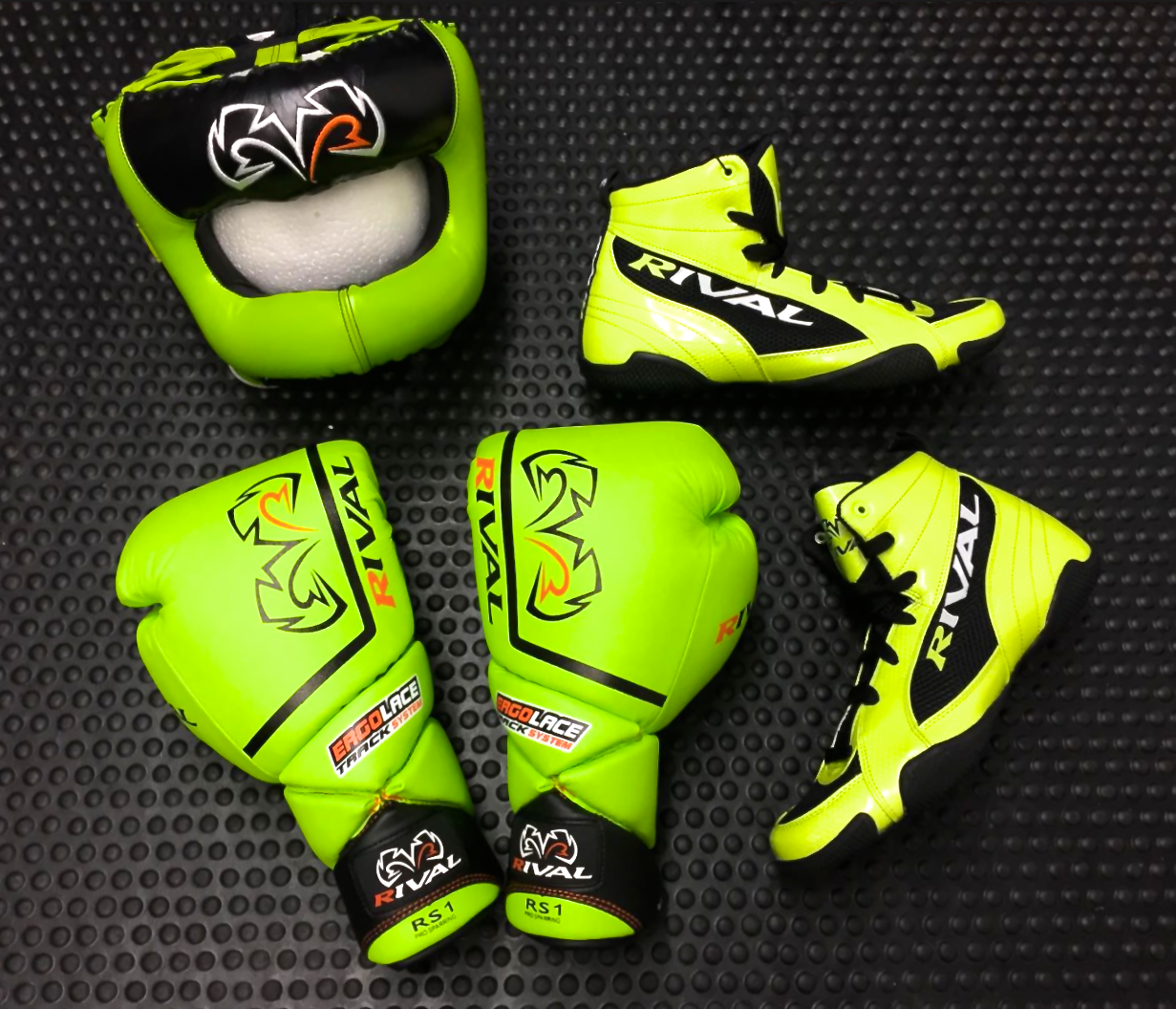 Geezers Boxing Rival Sparring Set Volt Green