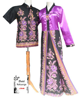 Trend Model Baju Gamis Batik Kombinasi Satin 2015
