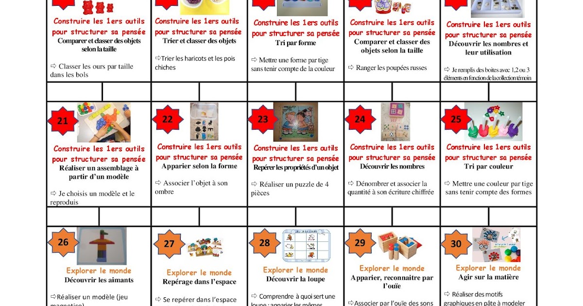 Chez Maicresse Karine: Ateliers Individuels de Manipulation - Période 4