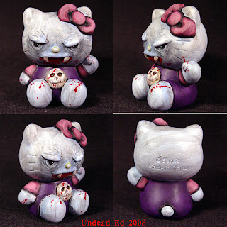 Hello Kitty creepy gory zombie model