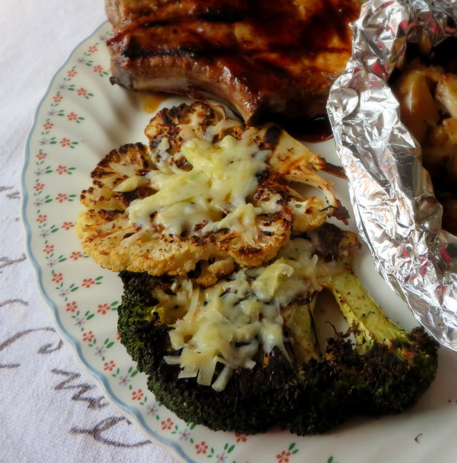 The English Kitchen Grilled Cauliflower & Broccoli Cheese
