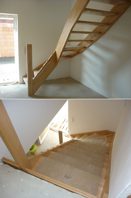 Mit ohne Keller - Der Blog: Die Treppe ist im Haus angekommen!