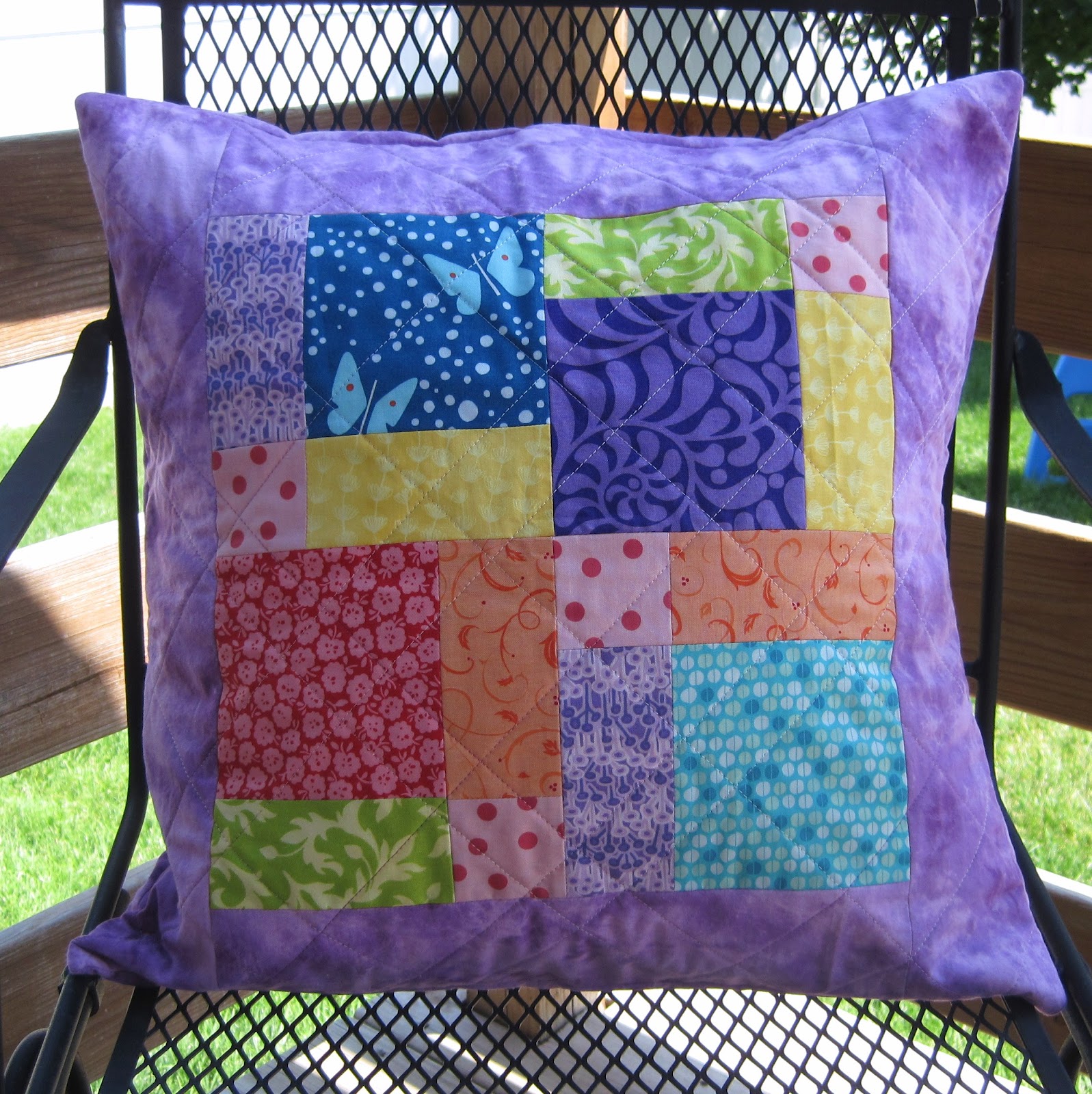 Steph Jacobson Designs patchwork pillowcase
