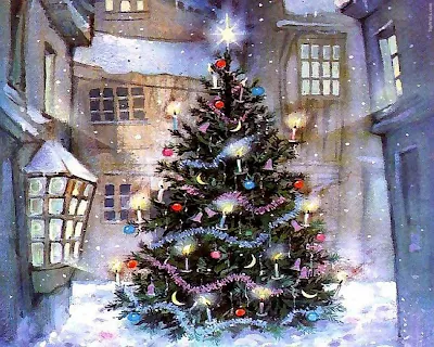 Papel de parede natalino árvore de Natal