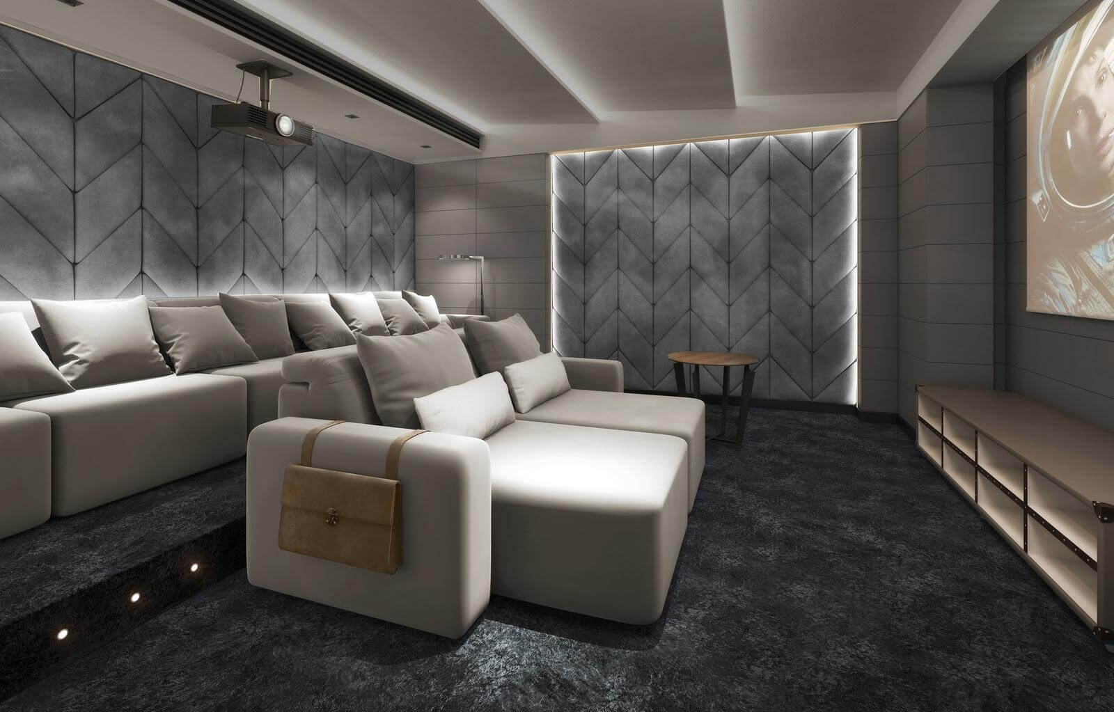 اجعل السينما في منزلك بديكورات مبتكرة تصميم منازل داخلي