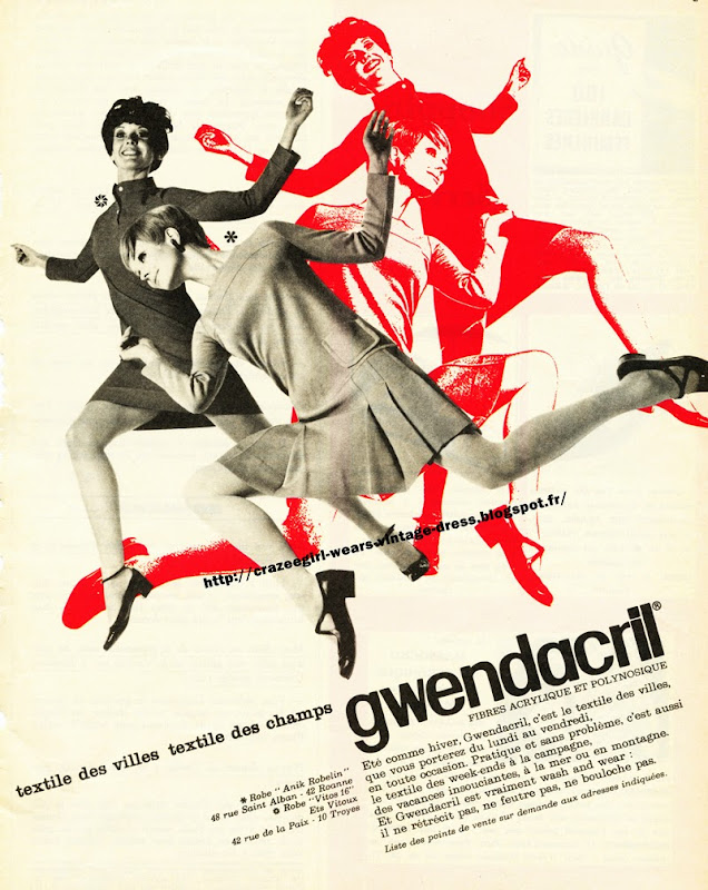 Gwendacril for all ! 1967 mod mods fashion mode retro bintage sixties années 60 1960 1960s 60s 1960's 60's twiggy yeye mini skirt dress 