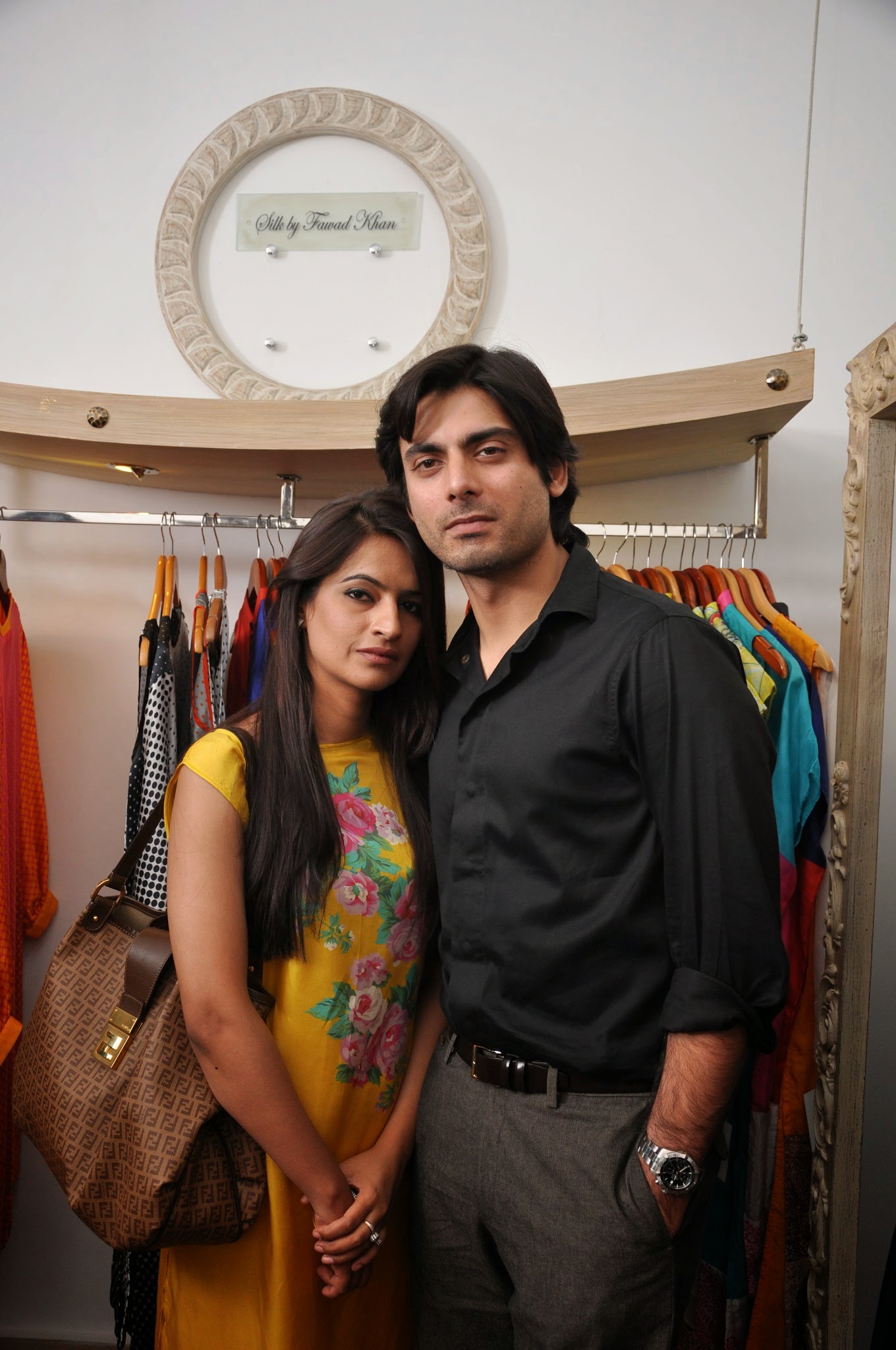 Pakistani Actor Fawad Afzal Khan with Wife Sadaf Fawad Khan | Pakistani Actor Fawad Afzal Khan Family Photos | Real-Life Photos