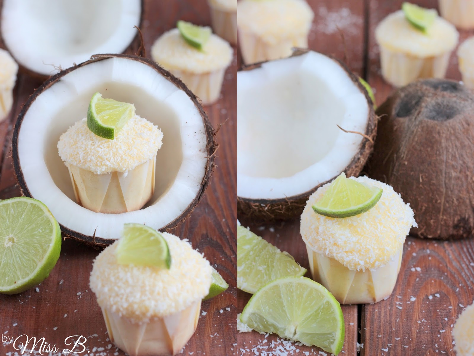 Sommerliche Kokos-Limetten-Cupcakes Sommerliche Kokos-Limetten-Cupcakes