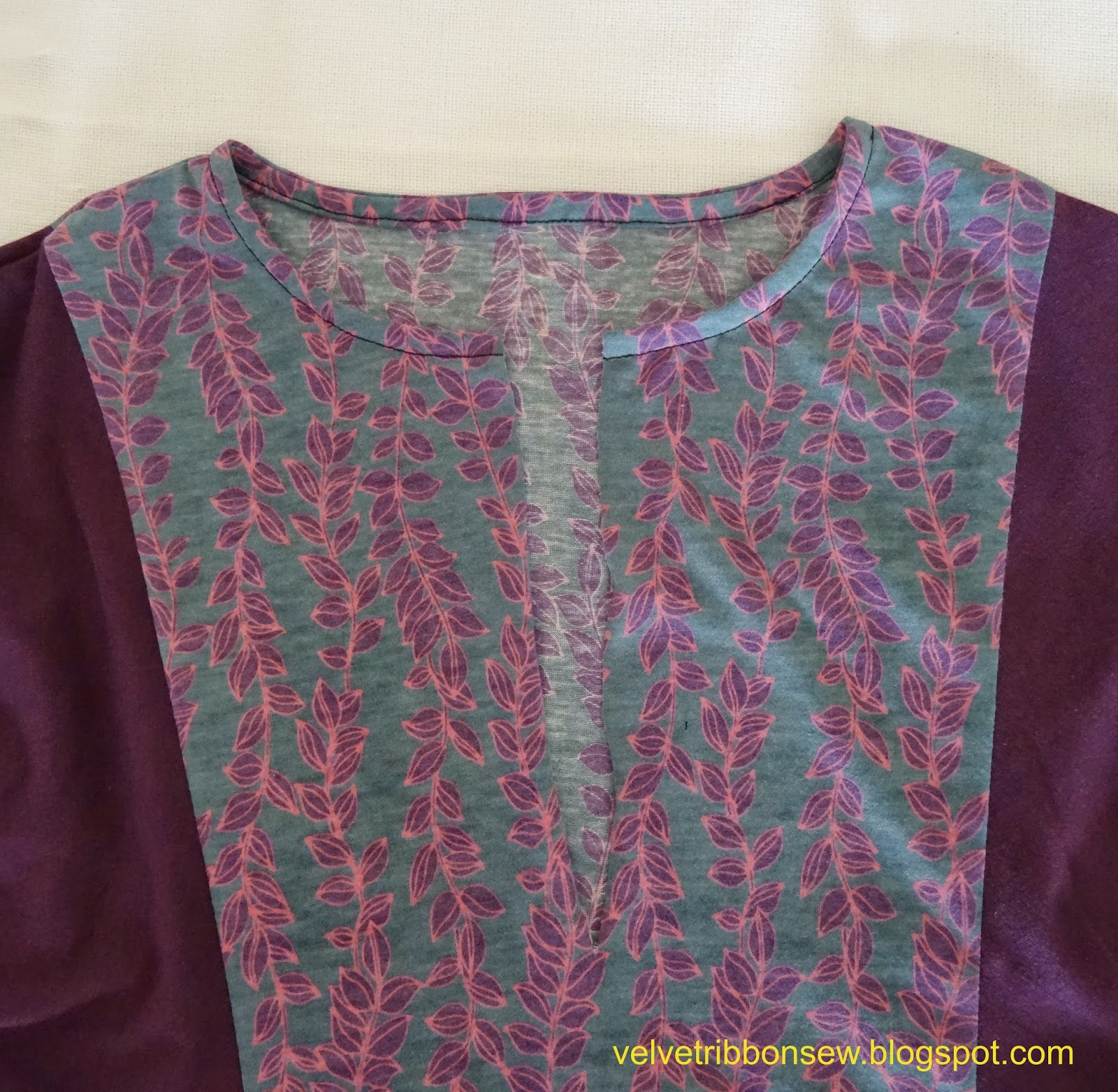 Velvet Ribbon: Make A Garment A Month Challenge - Burdastyle Paneled Shirt