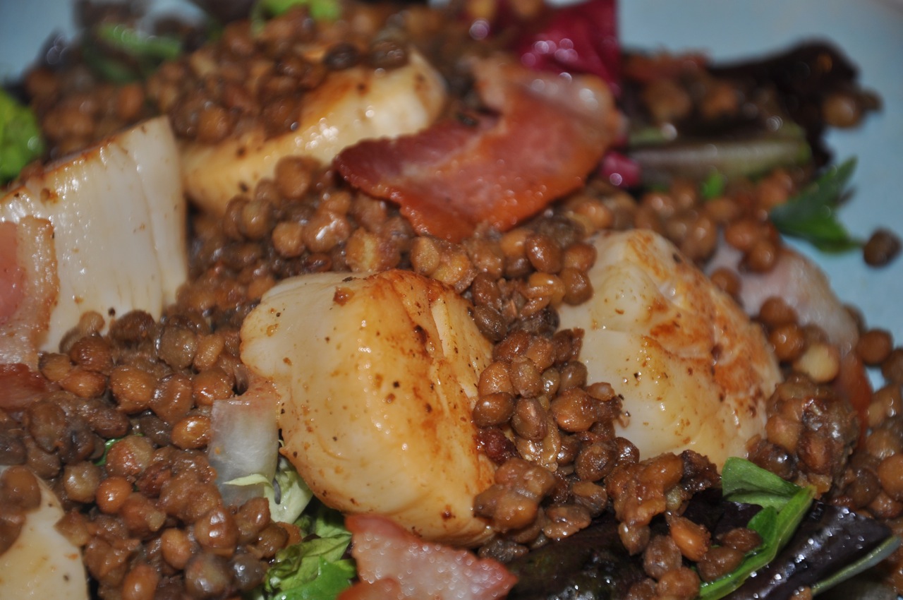 Living Deliciously in SoCal Cook Pan Seared Scallops with Crispy