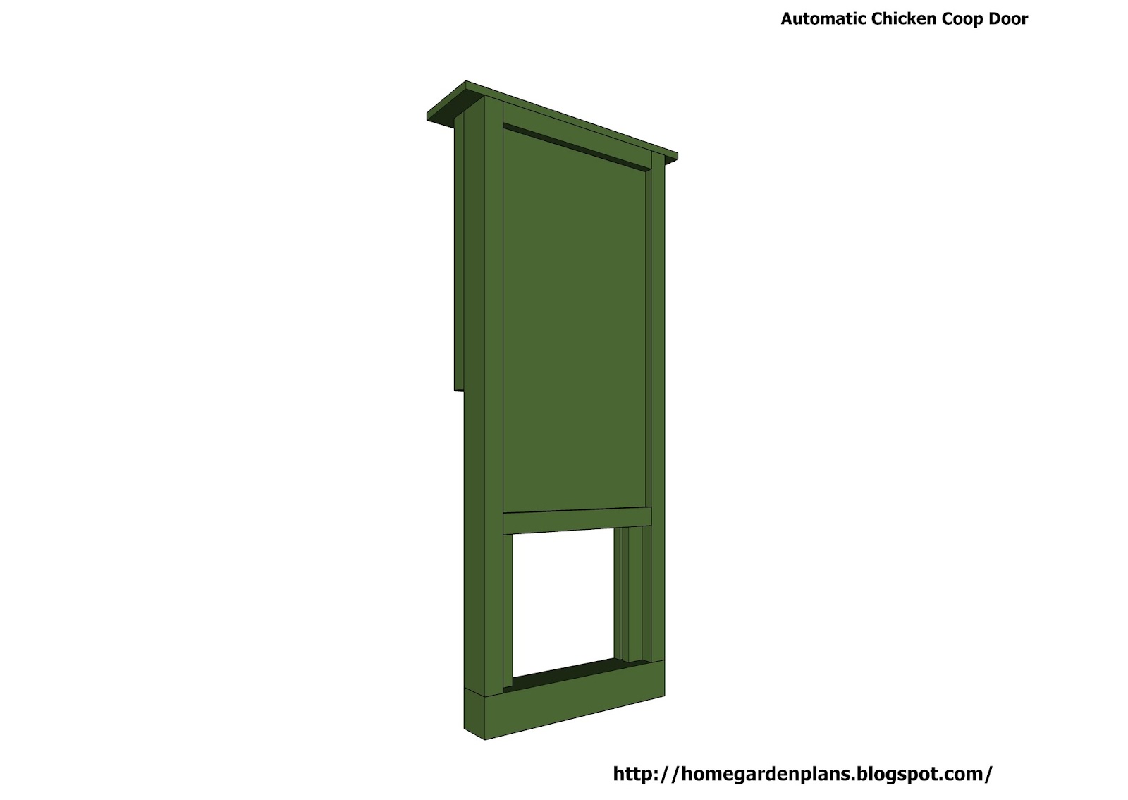  garden plans: Automatic Chicken Coop Door - Free Chicken Coop Plans