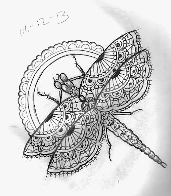 Tattoo Sketch A Day: Insects December 1st - 7th