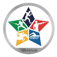 Modern pentatlon sporlarını gösteren bir yıldız