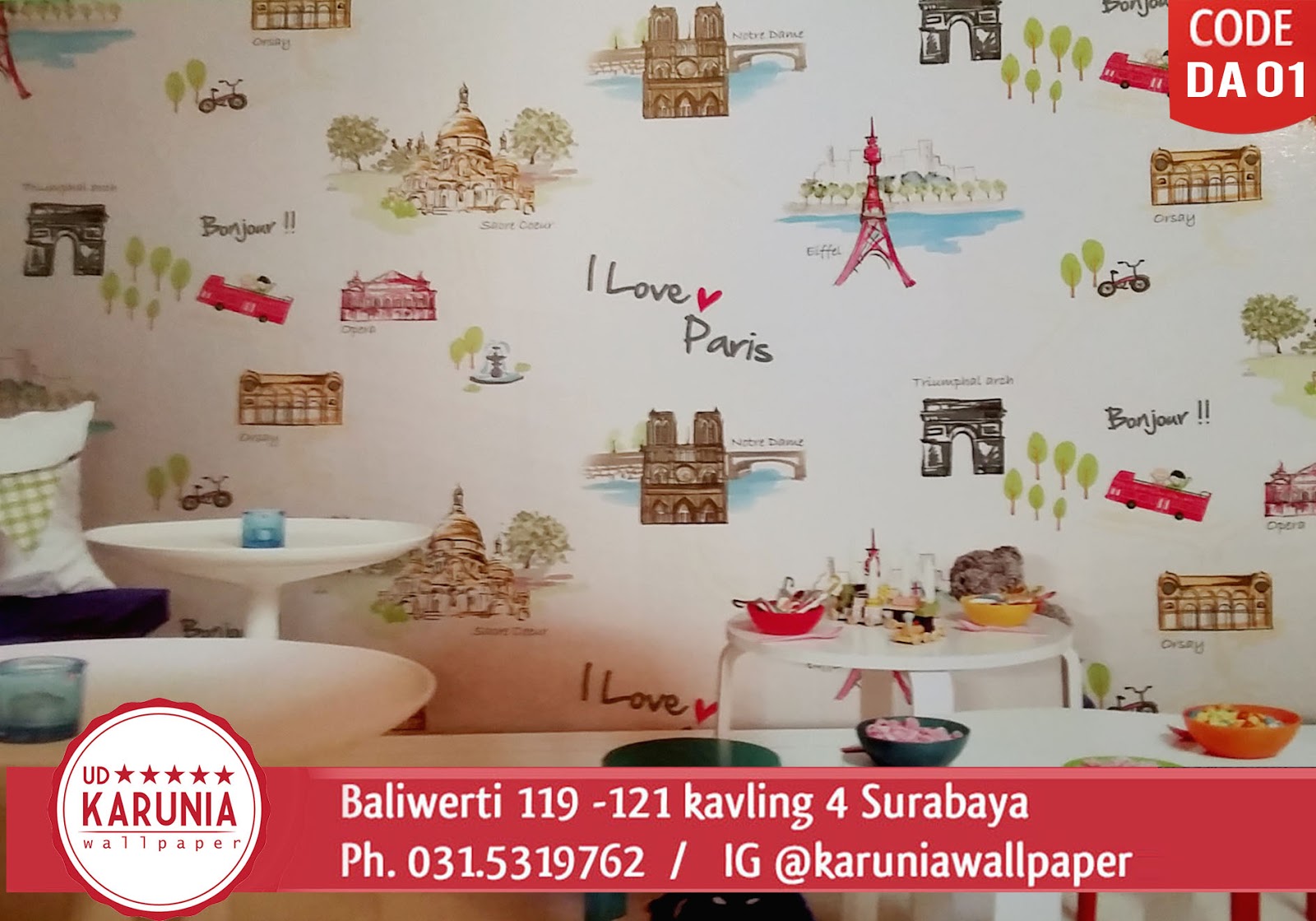 jual wallpaper rol besar 15m surabaya