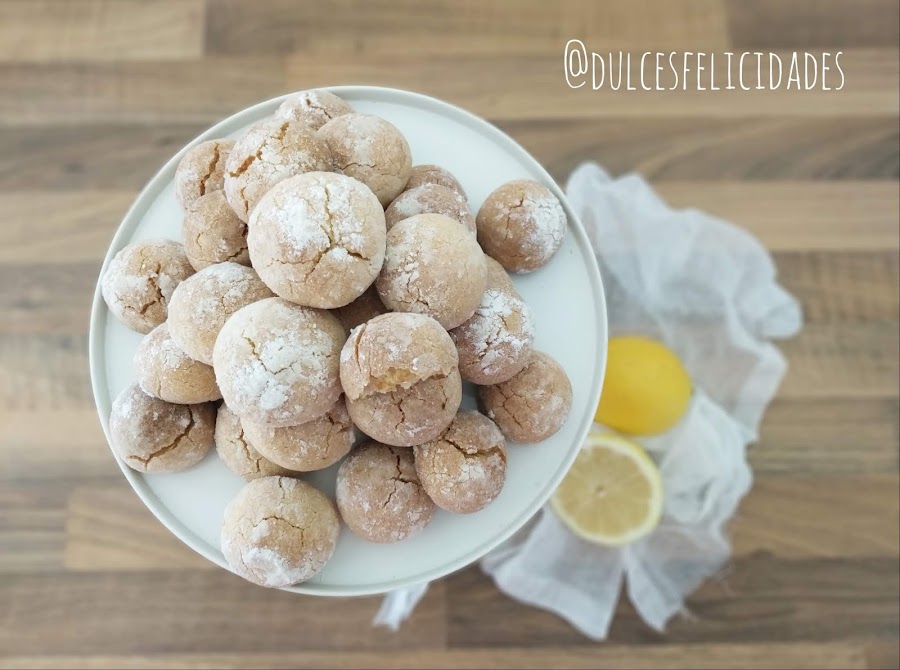 Galletas de limón craqueladas