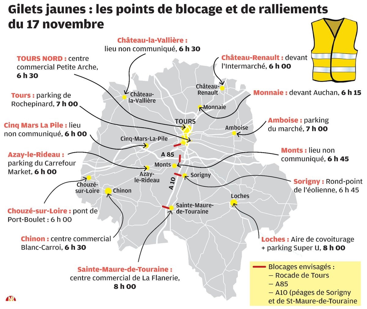 Cartographie numérique Comment interpréter la carte des Gilets jaunes