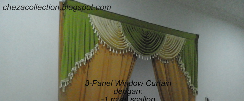 Langsir Paten Terkini Telekung Solat Comel Keperluan Material Patern Pelmet Persona Jendela 2 Dan 3 Panel