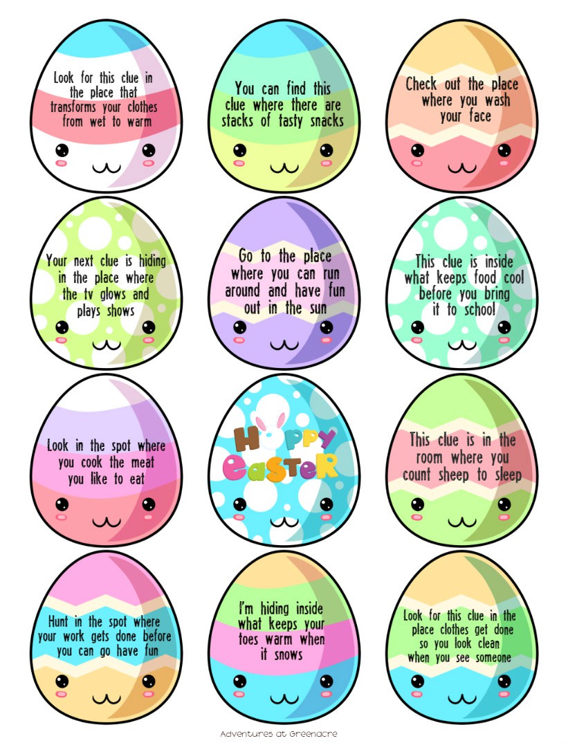 Easter Egg Hunt Free Printables Printable Word Searches