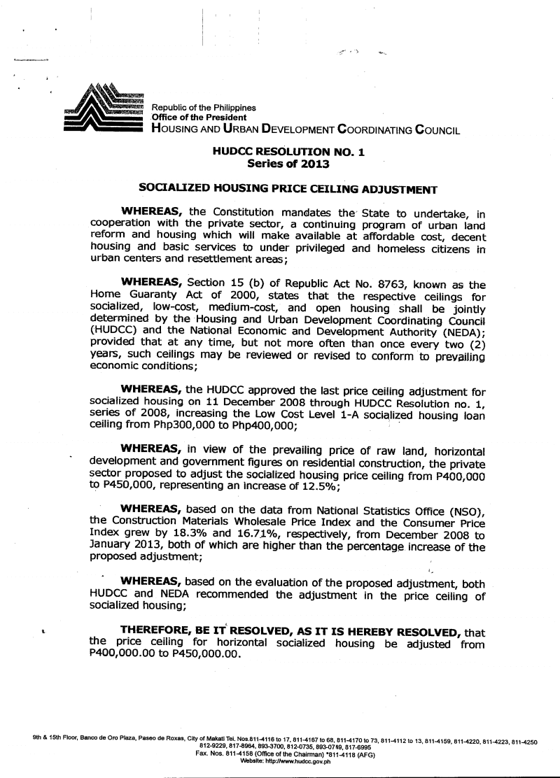 philippine real estate laws HLURB Memorandum Circular No. 02, Series