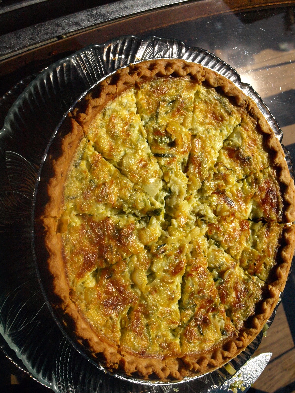 Foodie Lovely Quick Leek, Shallot & Garlic Quiche