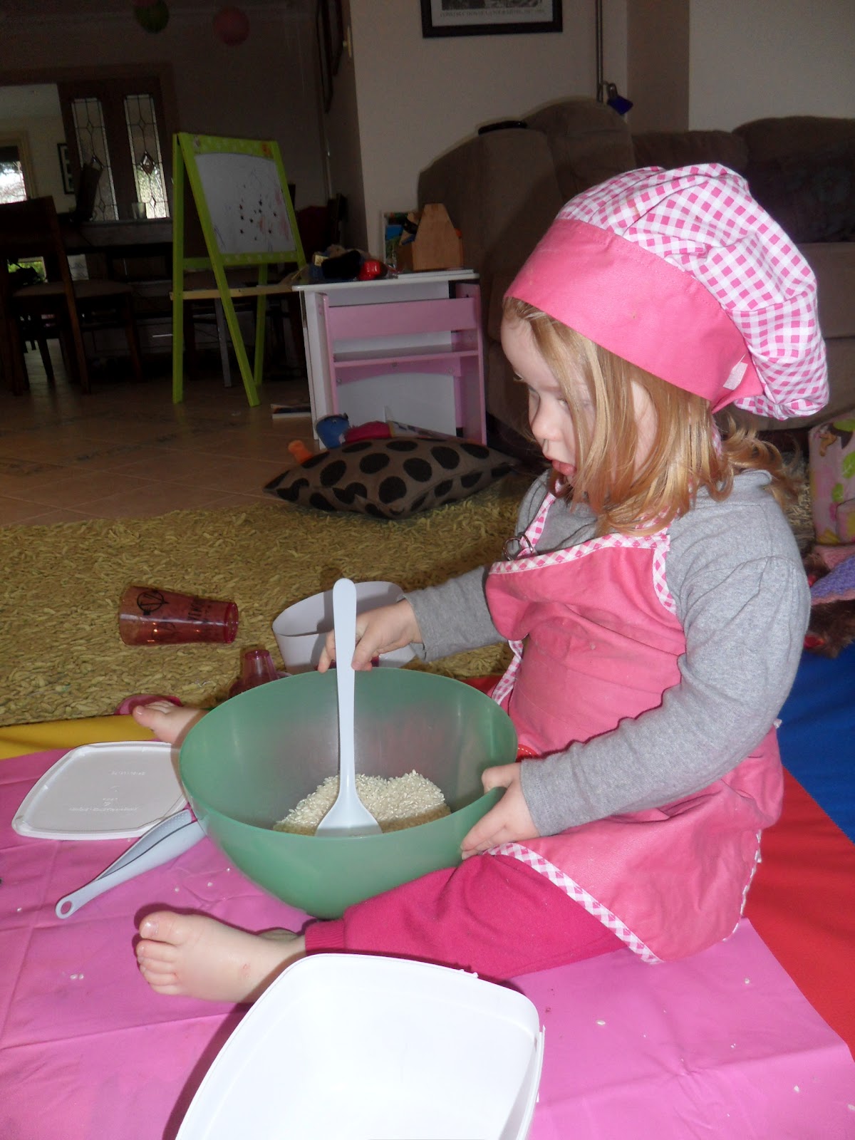 Learn with Play at Home: Rice Play: Pretend Cooking