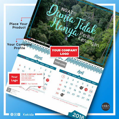 Contoh Gambar Desain Kalender 2018 Untuk Perusahaan