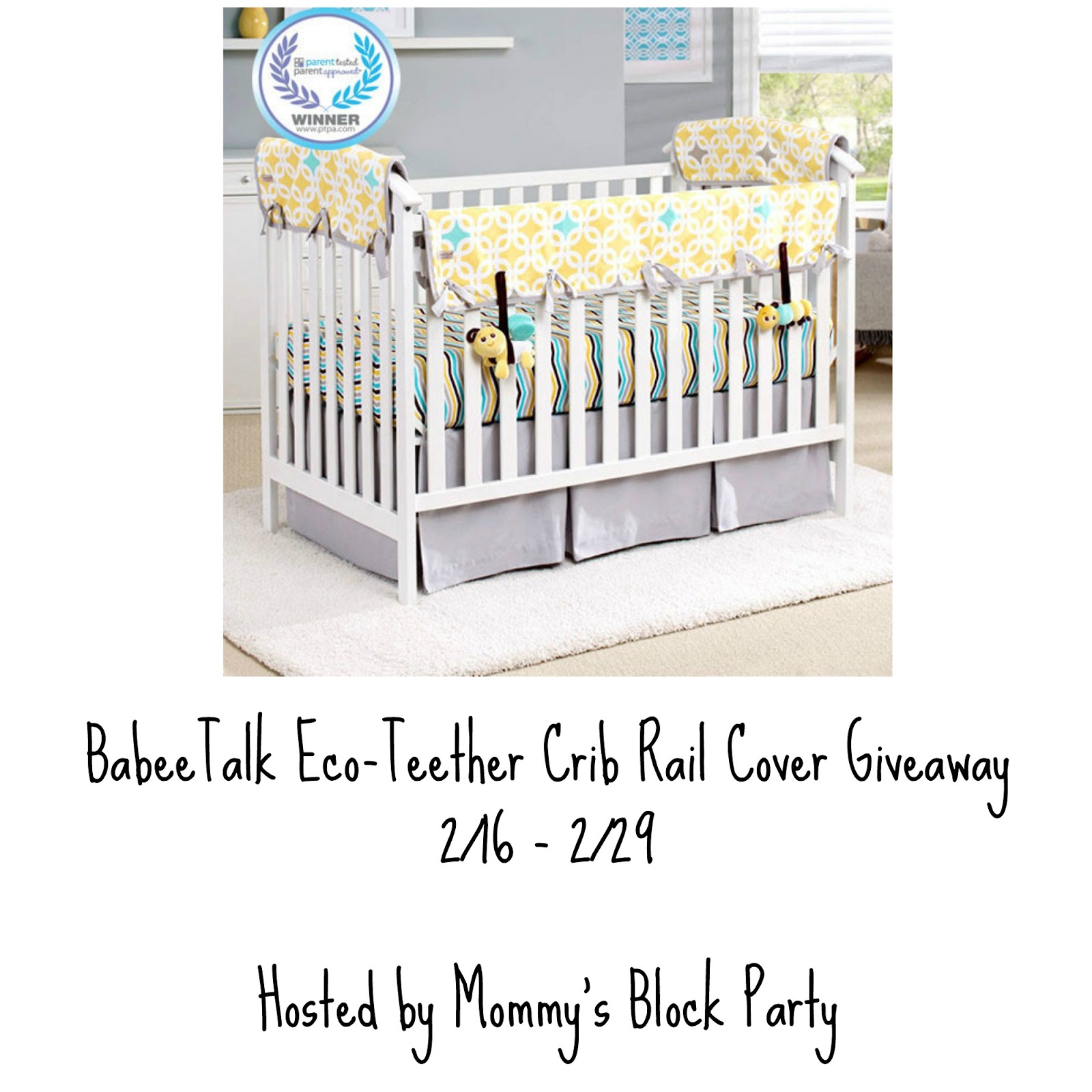 BabeeTalk Organic Bedding Essentials for Baby + EcoTeether Crib Rail