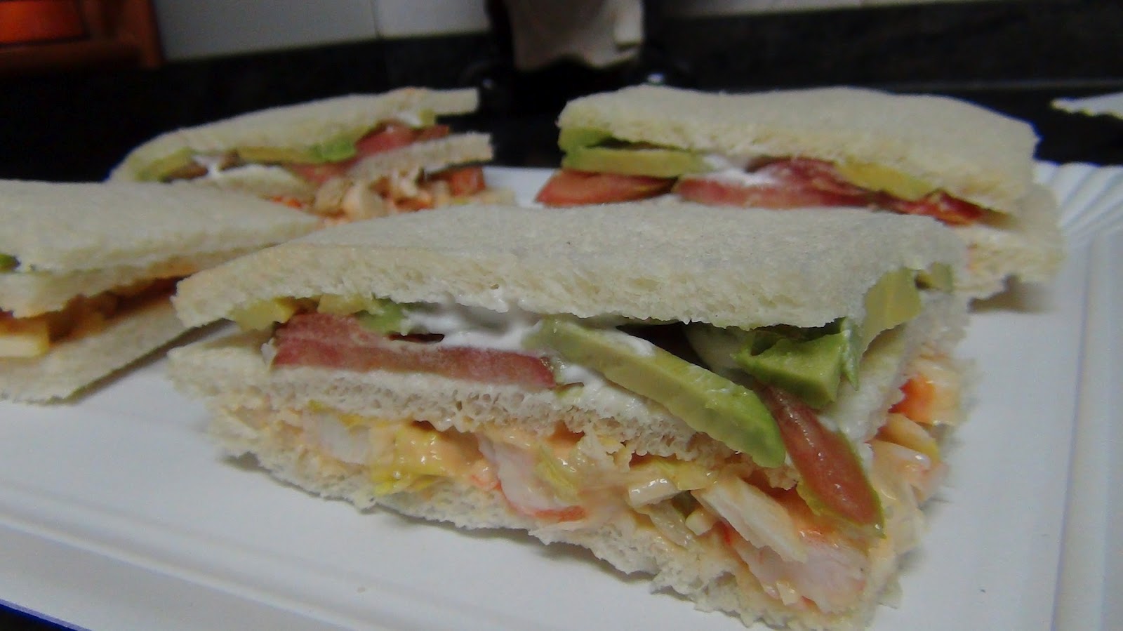 Entre teclas y fogones Sandwich de miga de pan