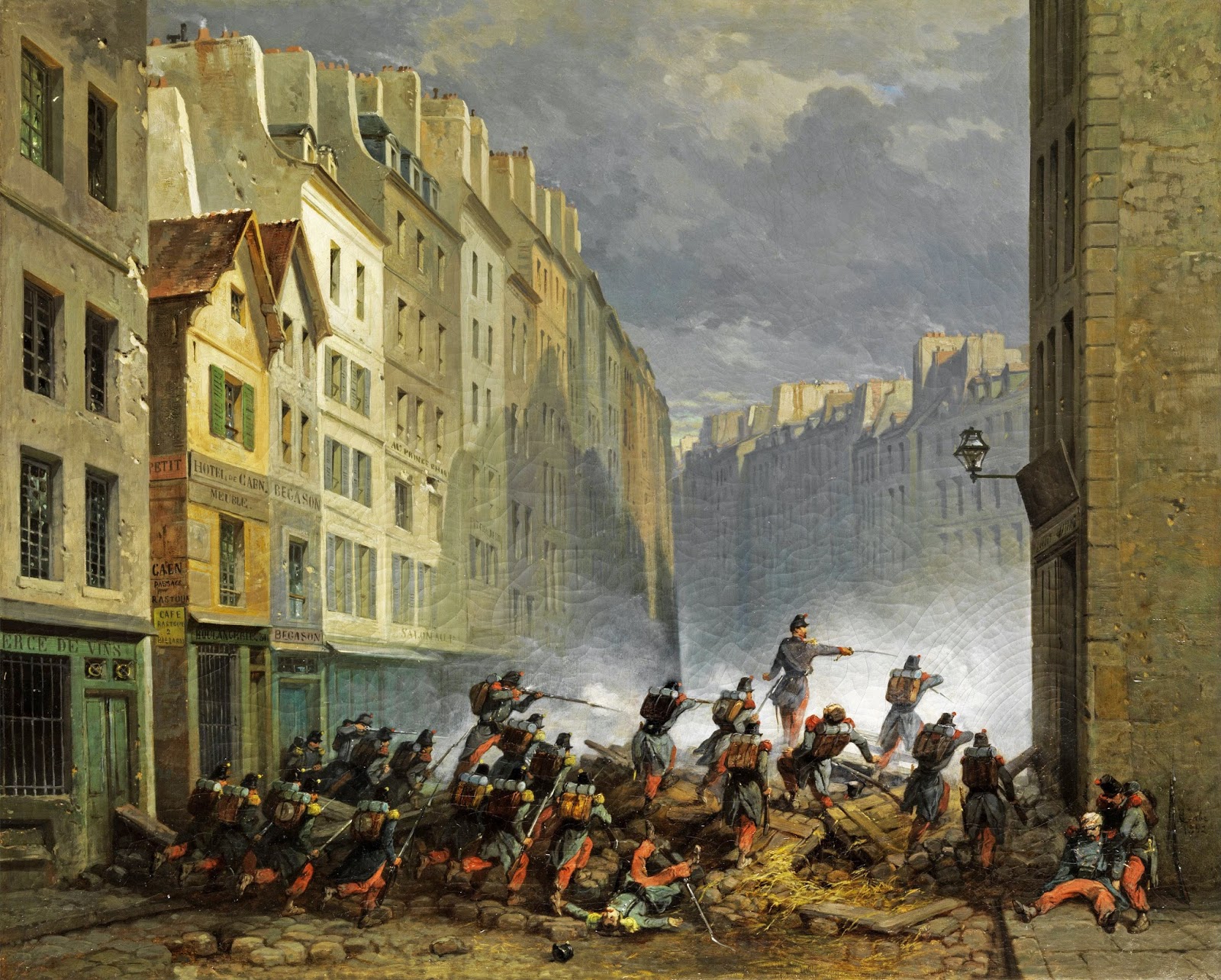 Peinture Française du 19ème Siècle Paris Revolution (1830)