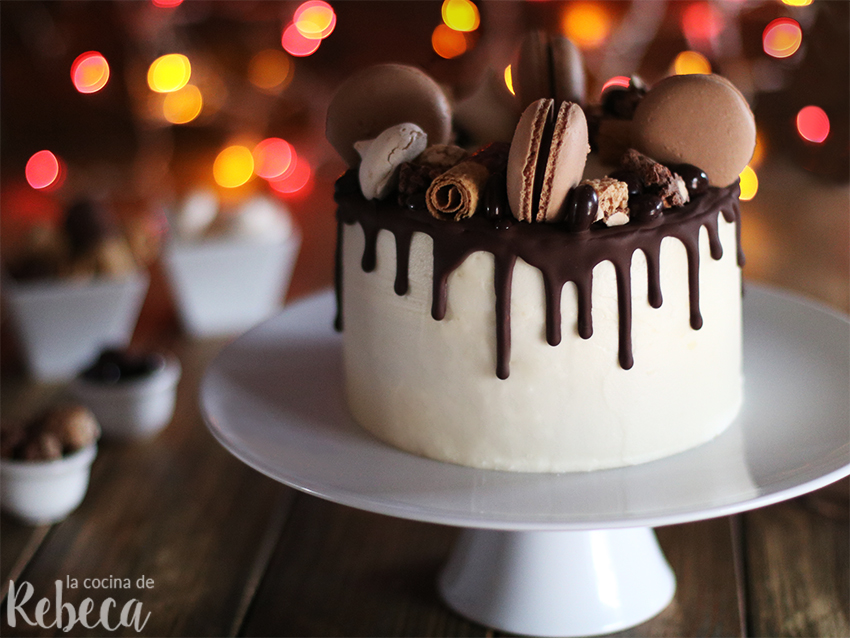 La cocina de Rebeca Drip cake con sabor a Navidad