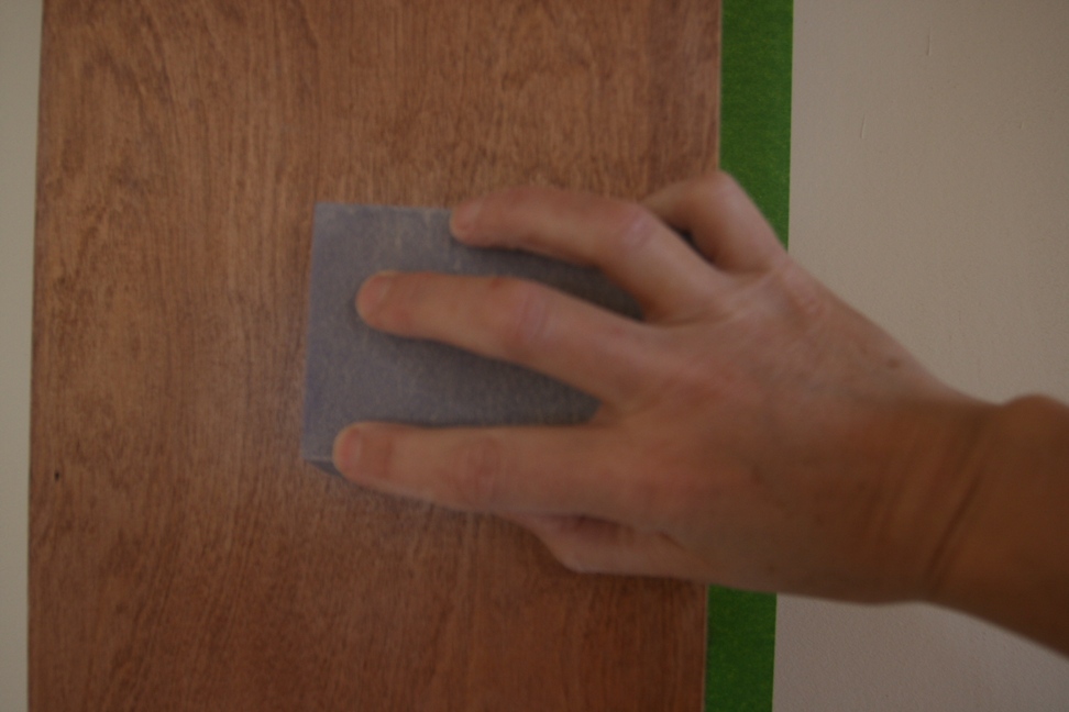 Our Adventures in noTTafarm Forest Sand, Stain, Poly, Sand, Wipe, Poly