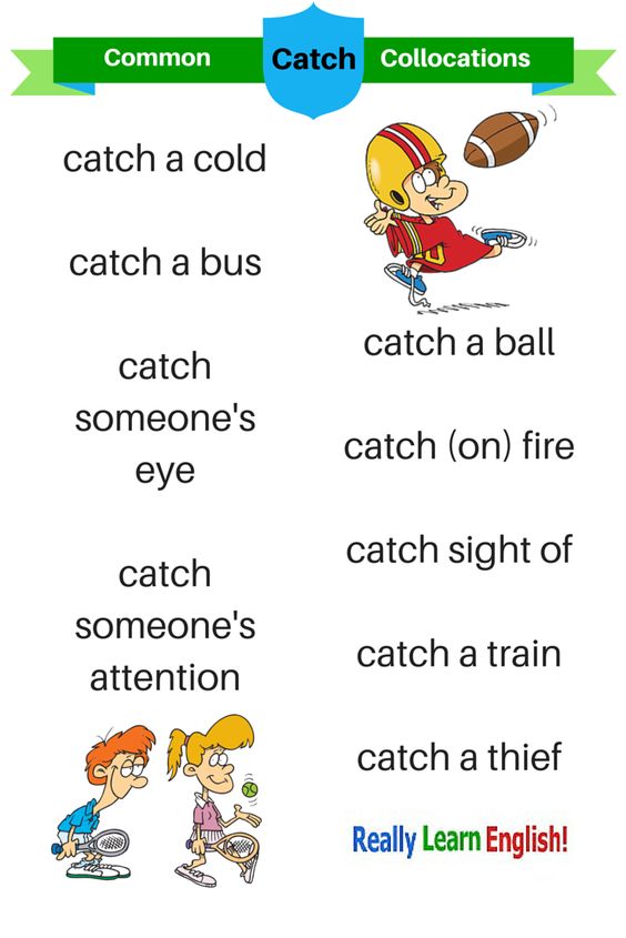 Click on COLLOCATIONS WITH "CATCH"