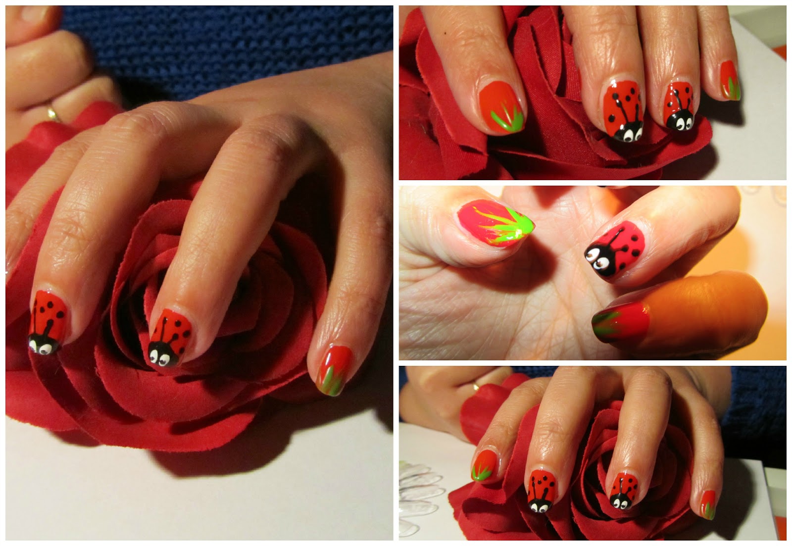 Maybe it is a Febie nail art voorjaar, lieveheersbeestje