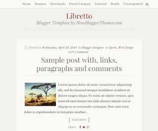 Libretto Blogger Template