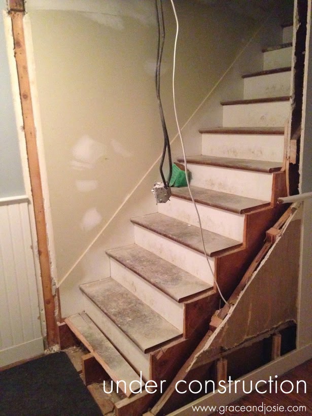 Our Renovation Story Stair Design Grace and Josie A Blog for Moms
