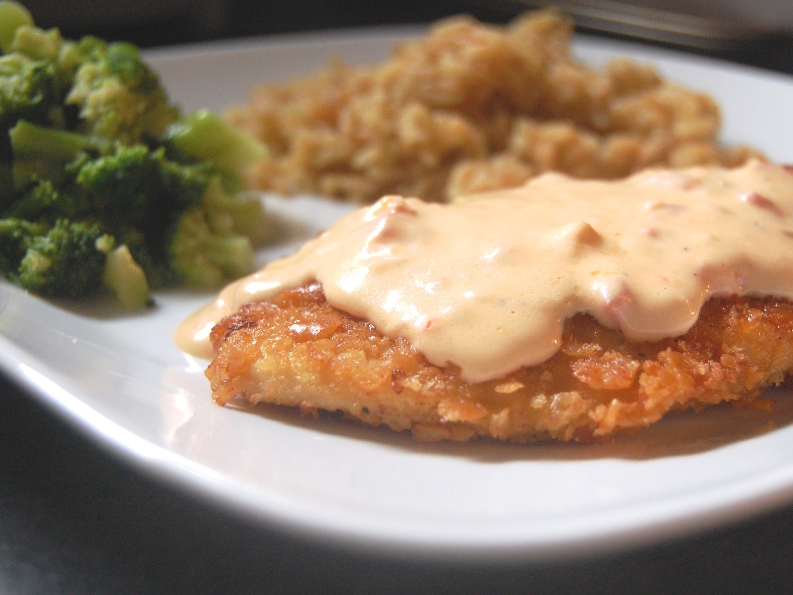 Cassie Craves Chicken with Pimiento Cheese Sauce