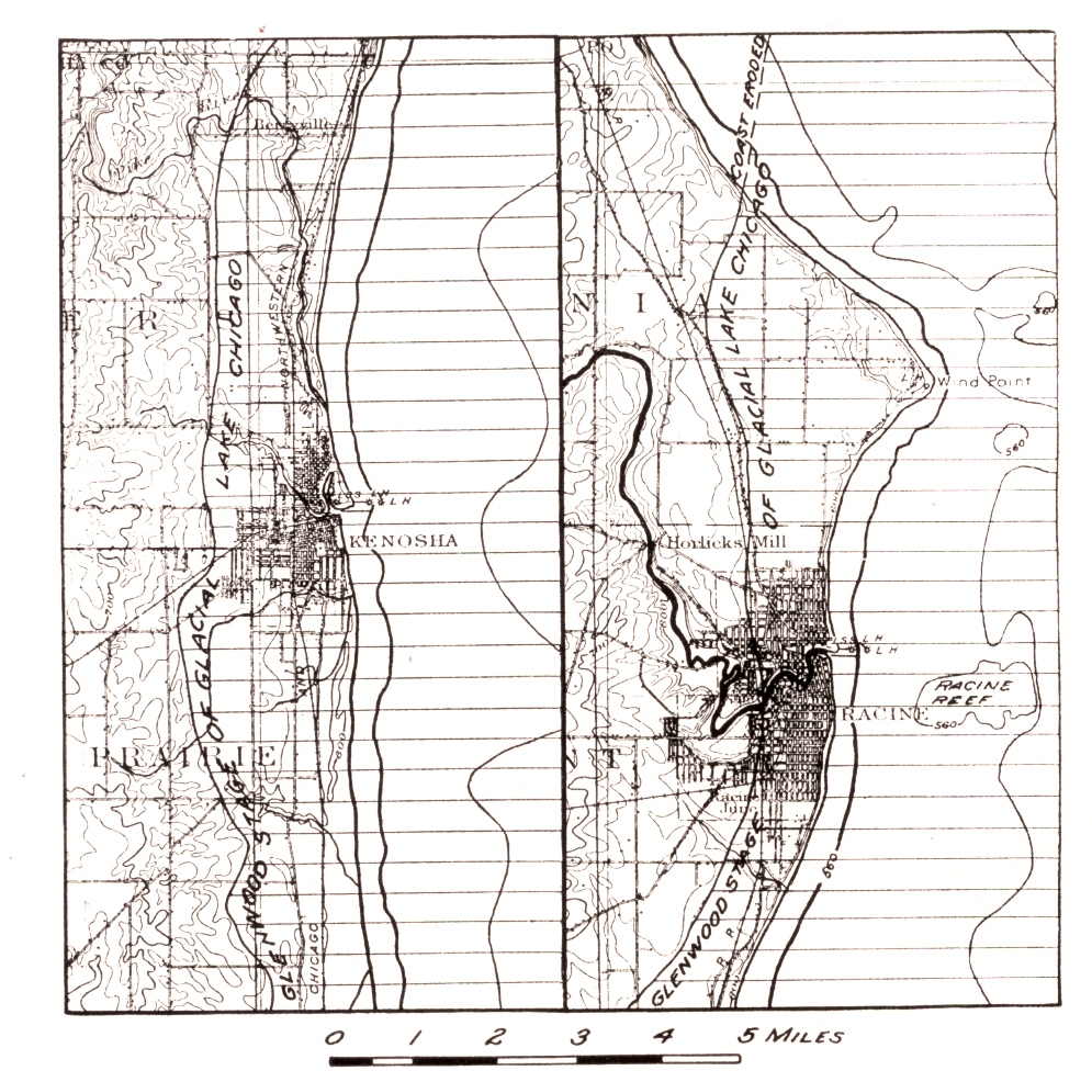 Somers Wisconsin Pioneer History Glacial Lake Map 1921