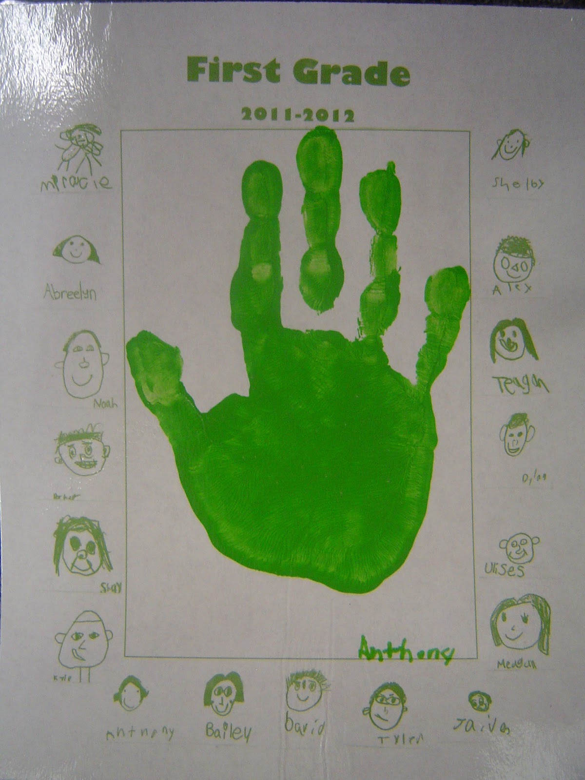 First Grade Memories Worksheet