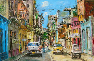 cuadros-carros-y-calles-cubanas