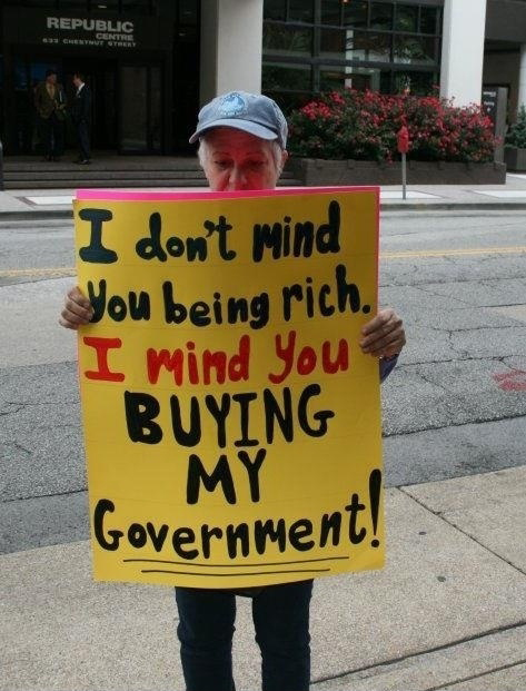 I Don't Mind You Being Rich, I Mind You Buying My Government